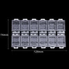 1Pcs Transparent Nail Art Empty storage Case Box Rhinestones Gems DIY Jewelry Accessories Plastic Organizer Box Manicure Tool