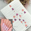 Winter Sweater Design Nail Sticker Art Decoration 3D Water Slide Decals Acrylic Engraved Back Gule Manicure Tips Tools
