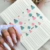 Winter Sweater Design Nail Sticker Art Decoration 3D Water Slide Decals Acrylic Engraved Back Gule Manicure Tips Tools
