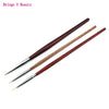 3pcs Nail Art Drawing Striping Liner Pen Brush DIY Painting Flower Drawing Lines Set Manicure Nails Design Professional Home Use