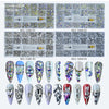 400Pcs/Box 20 Shape Glass Crystals Stones Decorations AB Flat Back 3D Mixed Nail Art Rhinestone Set With A Pen