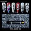 400Pcs/Box 20 Shape Glass Crystals Stones Decorations AB Flat Back 3D Mixed Nail Art Rhinestone Set With A Pen