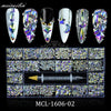 400Pcs/Box 20 Shape Glass Crystals Stones Decorations AB Flat Back 3D Mixed Nail Art Rhinestone Set With A Pen