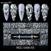 400Pcs/Box 20 Shape Glass Crystals Stones Decorations AB Flat Back 3D Mixed Nail Art Rhinestone Set With A Pen