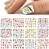 12pcs Avocado Nail Stickers Cute Cartoon Transfer Sliders For Nails Dog Cat Water Decals Anime Tatto For Manicure
