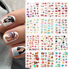 12pcs Avocado Nail Stickers Cute Cartoon Transfer Sliders For Nails Dog Cat Water Decals Anime Tatto For Manicure
