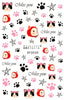 Bear Set Nails Sticker for Nail Decoration Back Glue Nails Art Stickers Decals Design Manicure Cute Cartoon Transfer Foil Decals