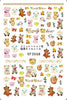 Bear Set Nails Sticker for Nail Decoration Back Glue Nails Art Stickers Decals Design Manicure Cute Cartoon Transfer Foil Decals