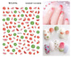 Nail Art Stickers Abstract Line Face Geometric Design Adhesive Nail Art Decorations DIY Sun Flowers Smiley Face Nail Decals