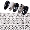 Black White 5D Nail Sticker Gold Silver Geometric Transfer Beautiful Decals Decoration Nail Art Accessories DIY Design
