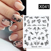 36 Styles Nail Sticker Black Flower/Lace/Letter Gel Polish Slider Accessories Nail Art Decals