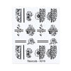 36 Styles Nail Sticker Black Flower/Lace/Letter Gel Polish Slider Accessories Nail Art Decals