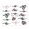 Snake Nail Stickers Animal Design Black Snake Temporary Tattoo Manicure Dragon Nail Decal Slider Water Wraps Tool