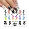 Snake Nail Stickers Animal Design Black Snake Temporary Tattoo Manicure Dragon Nail Decal Slider Water Wraps Tool