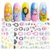 1Pcs Cartoon Animal Brand Nail Art Stickers Anime Love Stars Nail Art Decoration Repair Accessories