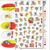1Pcs Cartoon Animal Brand Nail Art Stickers Anime Love Stars Nail Art Decoration Repair Accessories