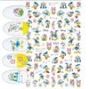 1Pcs Cartoon Animal Brand Nail Art Stickers Anime Love Stars Nail Art Decoration Repair Accessories