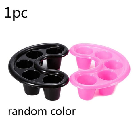 1PCS Nail Art Soak Bowl Artificial Nail Removal Soaker Wash Bowl Powder Polish Remover Nail Spa Bath Treatment Manicure Tools