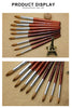 Kolinsky Acrylic Nail Brush Good Quality Nail Art Mink Brush Wood Handle Gel Builder Manicure Brush Drawing Tools Size 8-24