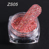 Holographic Nail Glitter Laser Shiny Nail Art Sequins Silver Diamond Powder Dust Gel Nail Polish Manicure Decor