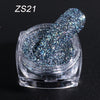 Holographic Nail Glitter Laser Shiny Nail Art Sequins Silver Diamond Powder Dust Gel Nail Polish Manicure Decor