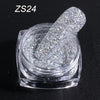 Holographic Nail Glitter Laser Shiny Nail Art Sequins Silver Diamond Powder Dust Gel Nail Polish Manicure Decor