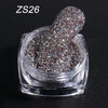 Holographic Nail Glitter Laser Shiny Nail Art Sequins Silver Diamond Powder Dust Gel Nail Polish Manicure Decor