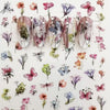 3D Nail Art Stickers Bohemia Gary Flowers Image Nails Stickers for Nails Sticker Decorations Manicure