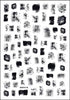 3D Nail Art Stickers Bohemia Gary Flowers Image Nails Stickers for Nails Sticker Decorations Manicure
