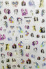 3D Nail Art Stickers Bohemia Gary Flowers Image Nails Stickers for Nails Sticker Decorations Manicure