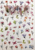 3D Nail Art Stickers Bohemia Gary Flowers Image Nails Stickers for Nails Sticker Decorations Manicure