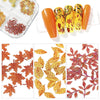 240pcs Manicure Nail Sequins Wood Pulp Simulation Maple Leaf Butterfly Flowers Nail Art DIY 3D Daisy Nail Stickers Decals