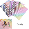 Nail Art 3D Decal Stickers Neon Curve Stripe Lines Self Adhesive Striping Tape Acrylic Nails Tool