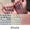 Nail Art 3D Decal Stickers Neon Curve Stripe Lines Self Adhesive Striping Tape Acrylic Nails Tool
