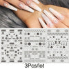 Nail Art 3D Decal Stickers Neon Curve Stripe Lines Self Adhesive Striping Tape Acrylic Nails Tool