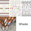 Nail Art 3D Decal Stickers Neon Curve Stripe Lines Self Adhesive Striping Tape Acrylic Nails Tool