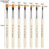 3/7Pcs Professional Manicure UV Gel Brush Pen Transparent Acrylic Nail Art Painting Drawing Brush Phototherapy Tools