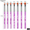 3/7Pcs Professional Manicure UV Gel Brush Pen Transparent Acrylic Nail Art Painting Drawing Brush Phototherapy Tools