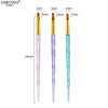 3/7Pcs Professional Manicure UV Gel Brush Pen Transparent Acrylic Nail Art Painting Drawing Brush Phototherapy Tools