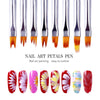 8PC/Set DIY Nail Brush Nail Painting Brush Various Shapes Nail Designs Draw Lines Flowers Patterns Manicure Pen Nail Art Tool