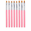 8PC/Set DIY Nail Brush Nail Painting Brush Various Shapes Nail Designs Draw Lines Flowers Patterns Manicure Pen Nail Art Tool