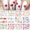 12pcs Avocado Nail Stickers Cute Cartoon Transfer Sliders For Nails Dog Cat Water Decals Anime Tatto For Manicure