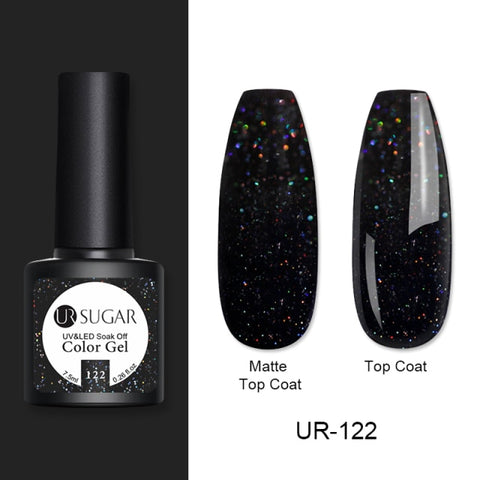 UR SUGAR 7.5ml Disco Reflective Cat Magnetic Gel Nail Polish Auroras Laser Glitter Sequins Soak Off UV Nails Art Gel