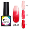 UR SUGAR Thermal Gel Nail Polish Soak Off UV Gel Polish Temperature Color-changing  Gel Glitter Varnish Nail Art