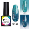 UR SUGAR Thermal Gel Nail Polish Soak Off UV Gel Polish Temperature Color-changing  Gel Glitter Varnish Nail Art