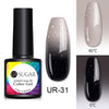 UR SUGAR Thermal Gel Nail Polish Soak Off UV Gel Polish Temperature Color-changing  Gel Glitter Varnish Nail Art