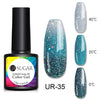 UR SUGAR Thermal Gel Nail Polish Soak Off UV Gel Polish Temperature Color-changing  Gel Glitter Varnish Nail Art