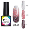 UR SUGAR Thermal Gel Nail Polish Soak Off UV Gel Polish Temperature Color-changing  Gel Glitter Varnish Nail Art