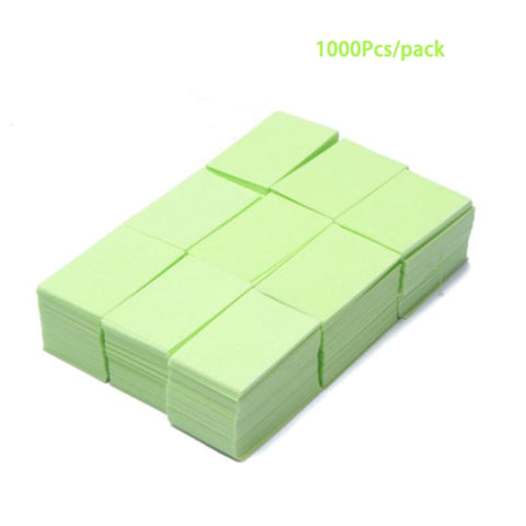 1000 Pcs=1 Pack Lint-Free Wipes Napkins Nail Polish Remover Gel Nail Wipes Nail Cutton Pads Manicure Pedicure Gel Tools