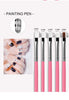 ROSALIND 7PCS Manicure Brushes Set For Nail Art Painting Brushes Dotting Design Manicure Nail Brush Kit Gel Varnishes Tools
